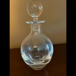 HAND BLOWN GLASS DECANTER